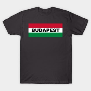 Budapest City in Hungarian Flag T-Shirt